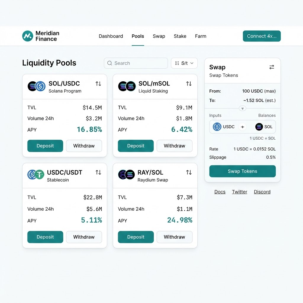 Aperture Treasury product interface